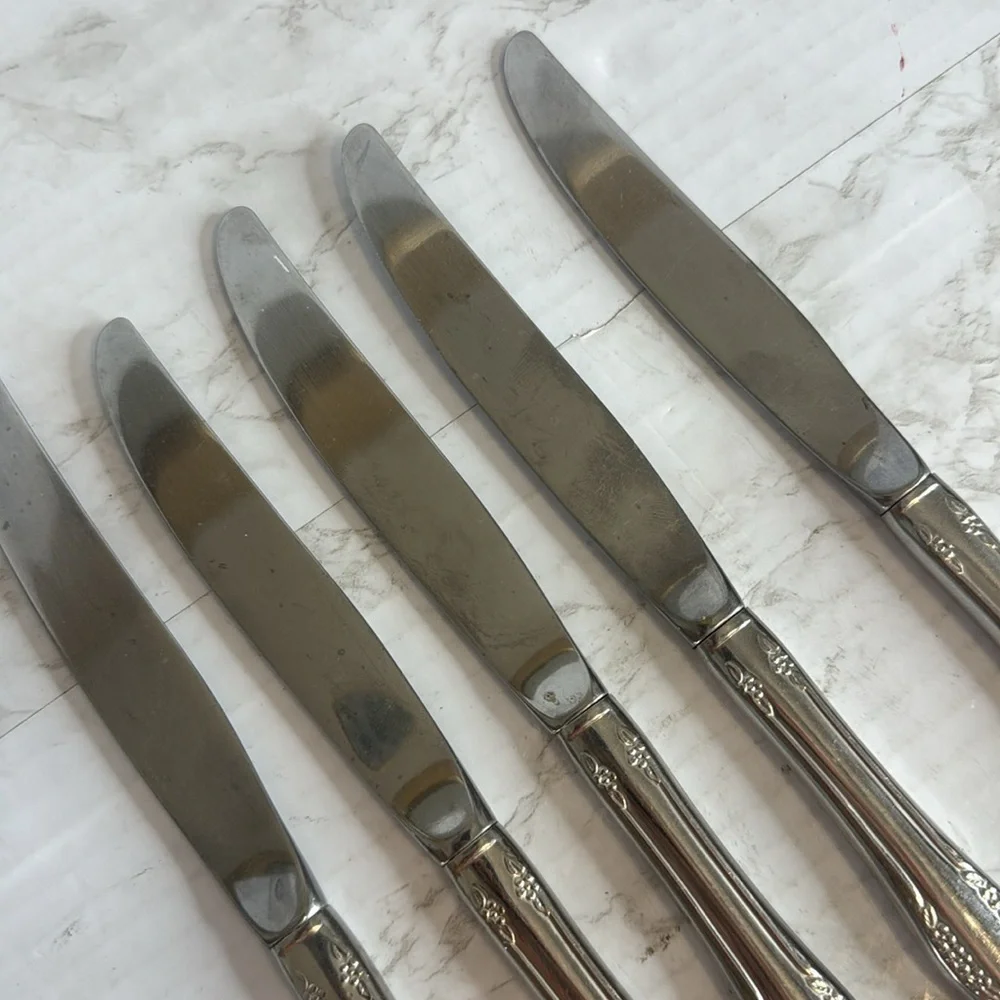 Oneida Ltd Mansfield Amadeus Wm A Rogers Deluxe Stainless Dinner Knives-Set of 5
